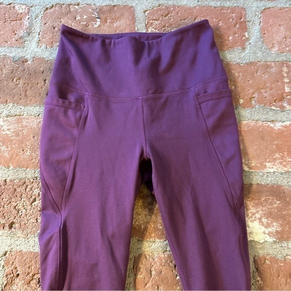 Danskin size XS purple Brushed 7/8 Legging with pockets - Picture 2 of 13